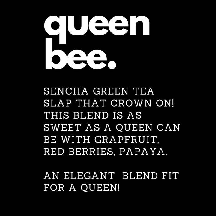 St Croix Tea - Wholesale Loose Tea - Queen Bee, Green Tea, Loose Leaf Tea