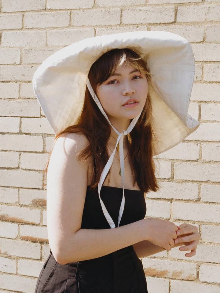 Check Sun Hat for wholesale by ISO Studio