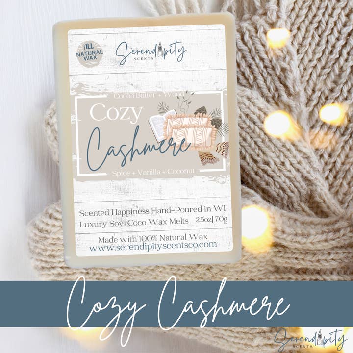 Cozy Cashmere (All Natural Wax) Long Lasting Home Fragrance for wholesale by Serendipity Scents Co.