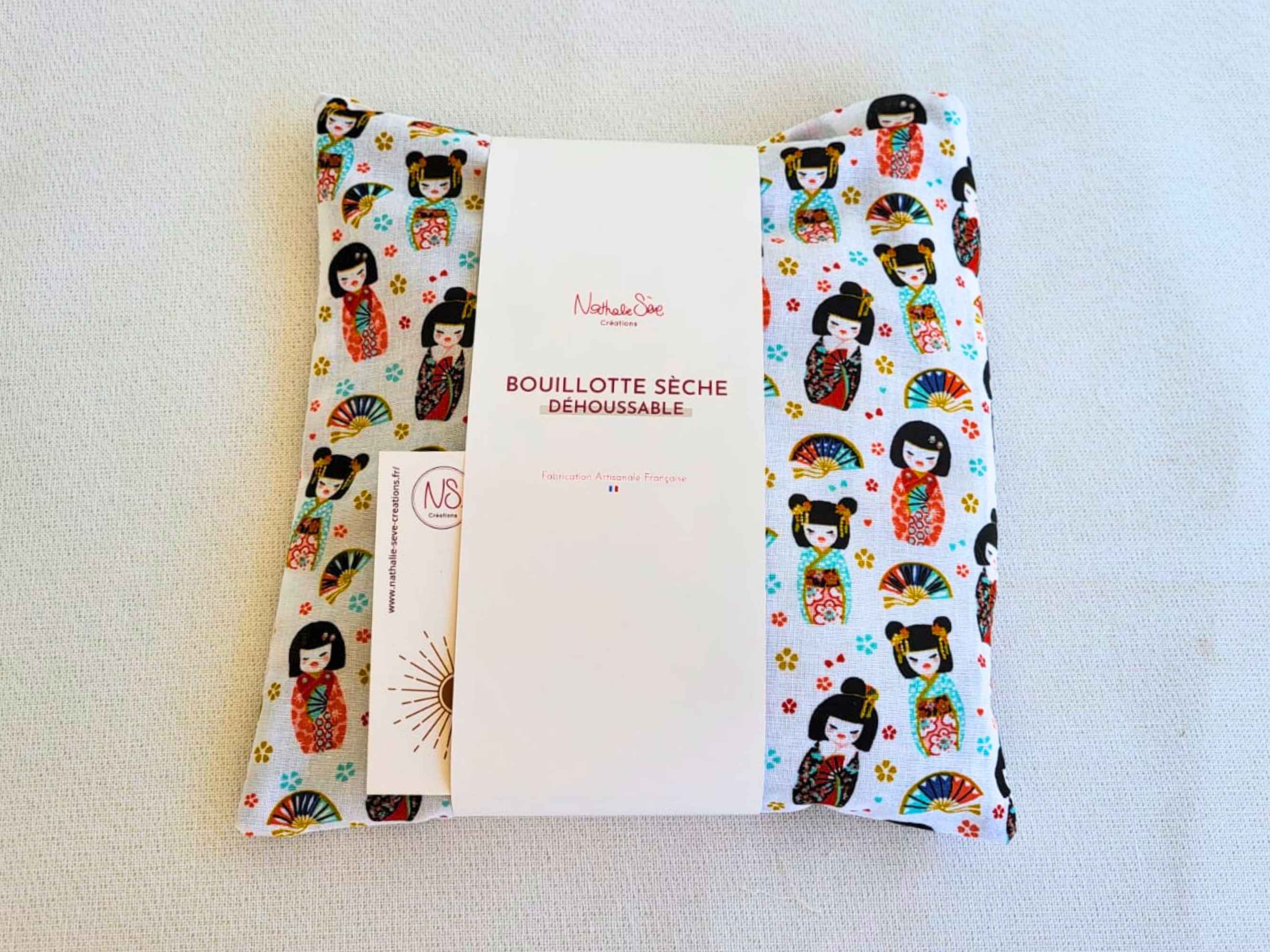 NS par Nathalie SEVE – Compressa quente/fria por atacado – Bolsa seca de trigo, linhaça ou caroço de cereja com capa removível8