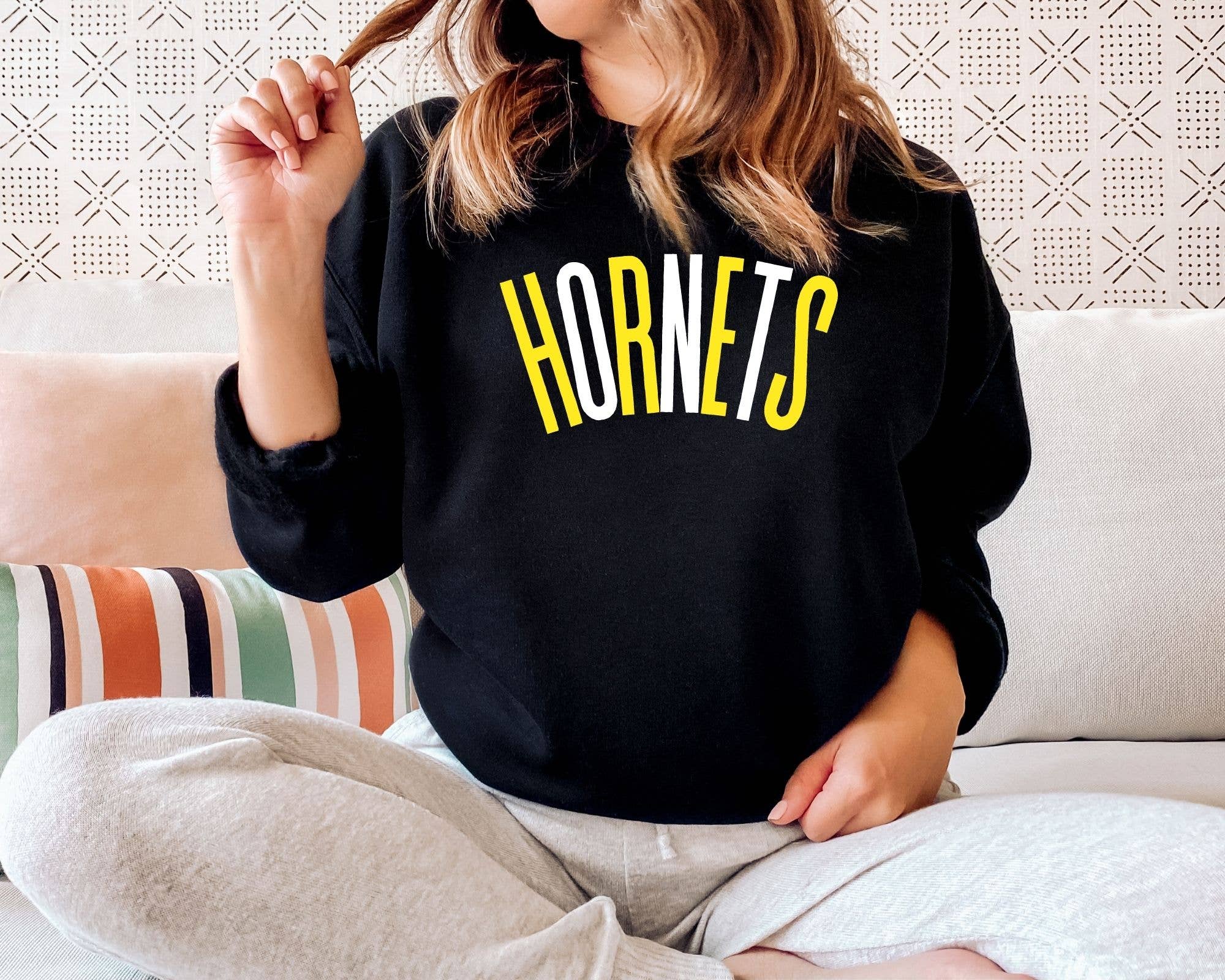 La Bella Rose Boutique - Vente Sweat-shirt à imprimés – femme - Sweat-shirt d'équipe personnalisé, pull universitaire, cadeau sportif5