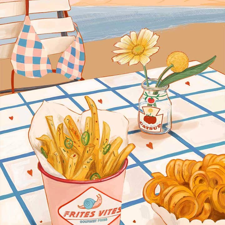 Frites Vites Art Print for wholesale by Diedododa