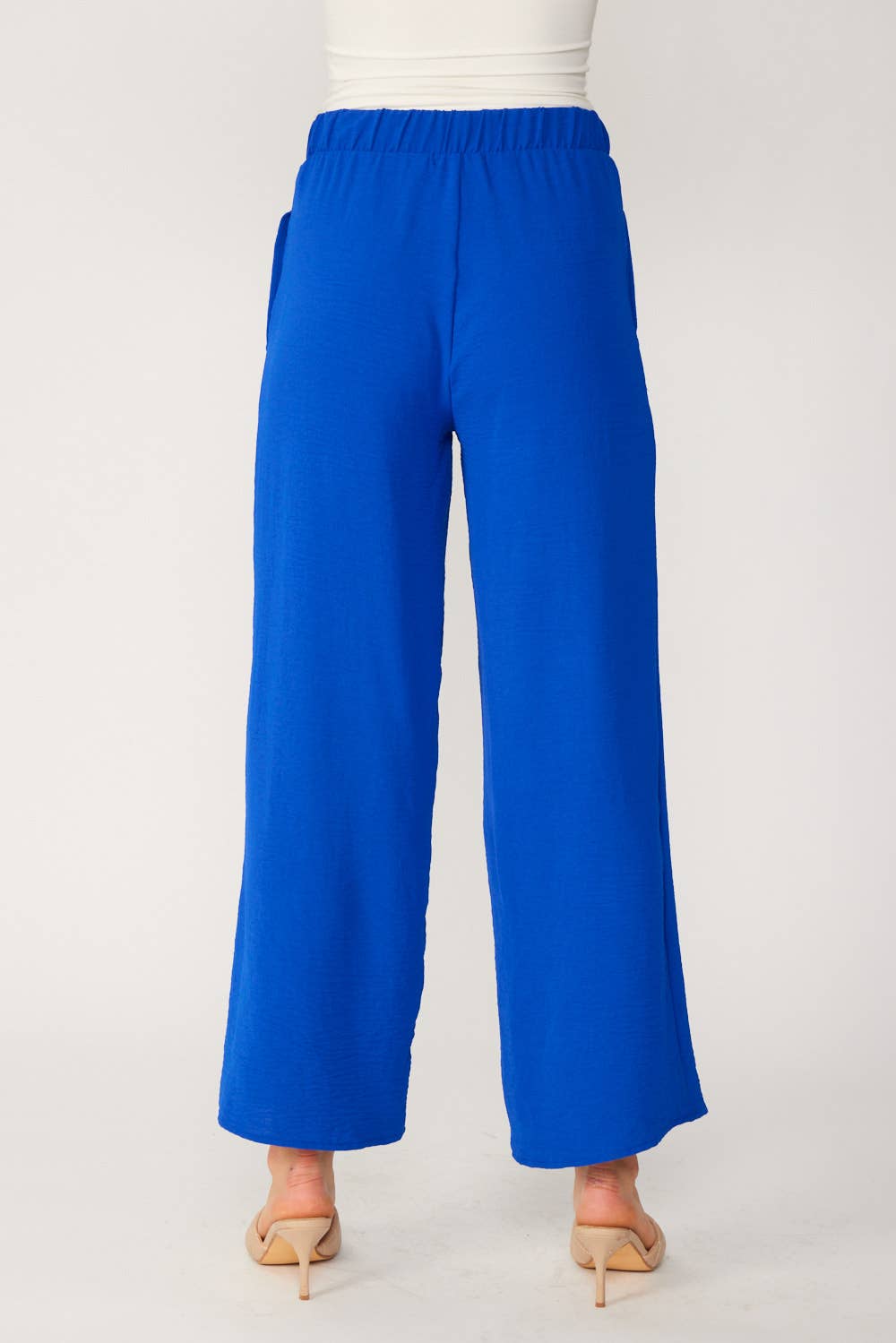 FSL Apparel - Vente Pantalon – femme - SP7036 - PANTALON À ENFILER UNI FLUIDE À JAMBE LARGE3