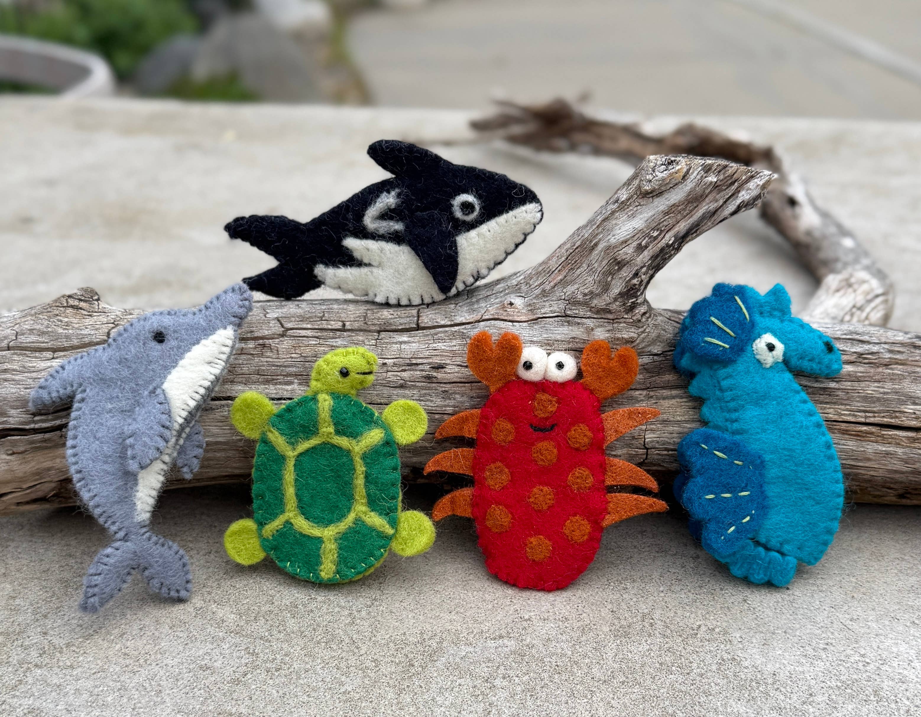 Lungta Imports – wholesale Finger puppet – Child & baby – Finger Puppets, Animal Puppets, Felt Finger Games Set of 5pc6