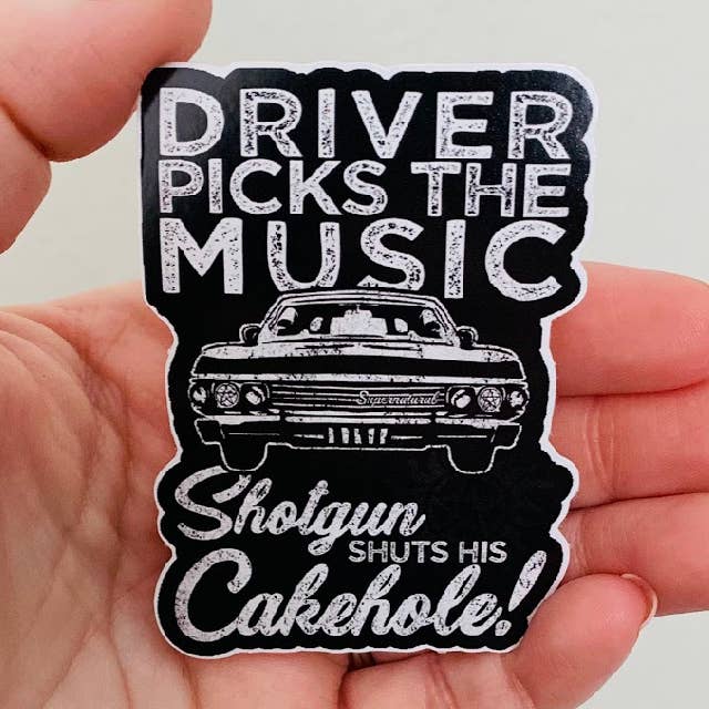 Cakehole-Supernatural Sticker/Magnet for wholesale by Oily Graphic Creations