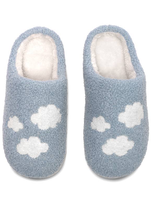 Indoor / Outdoor Slippers - Clouds - Light Blue for wholesale by Living Royal