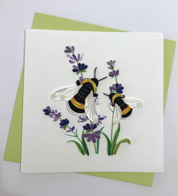 Poppin Cards and Gifts - Wholesale Everyday Greeting Card - Bumble Bees Quilled Card0