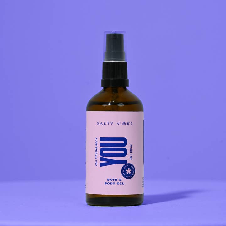 BATH & BODY OIL | YOU FUCKING ROCK 100ML for wholesale by Salty Vibes
