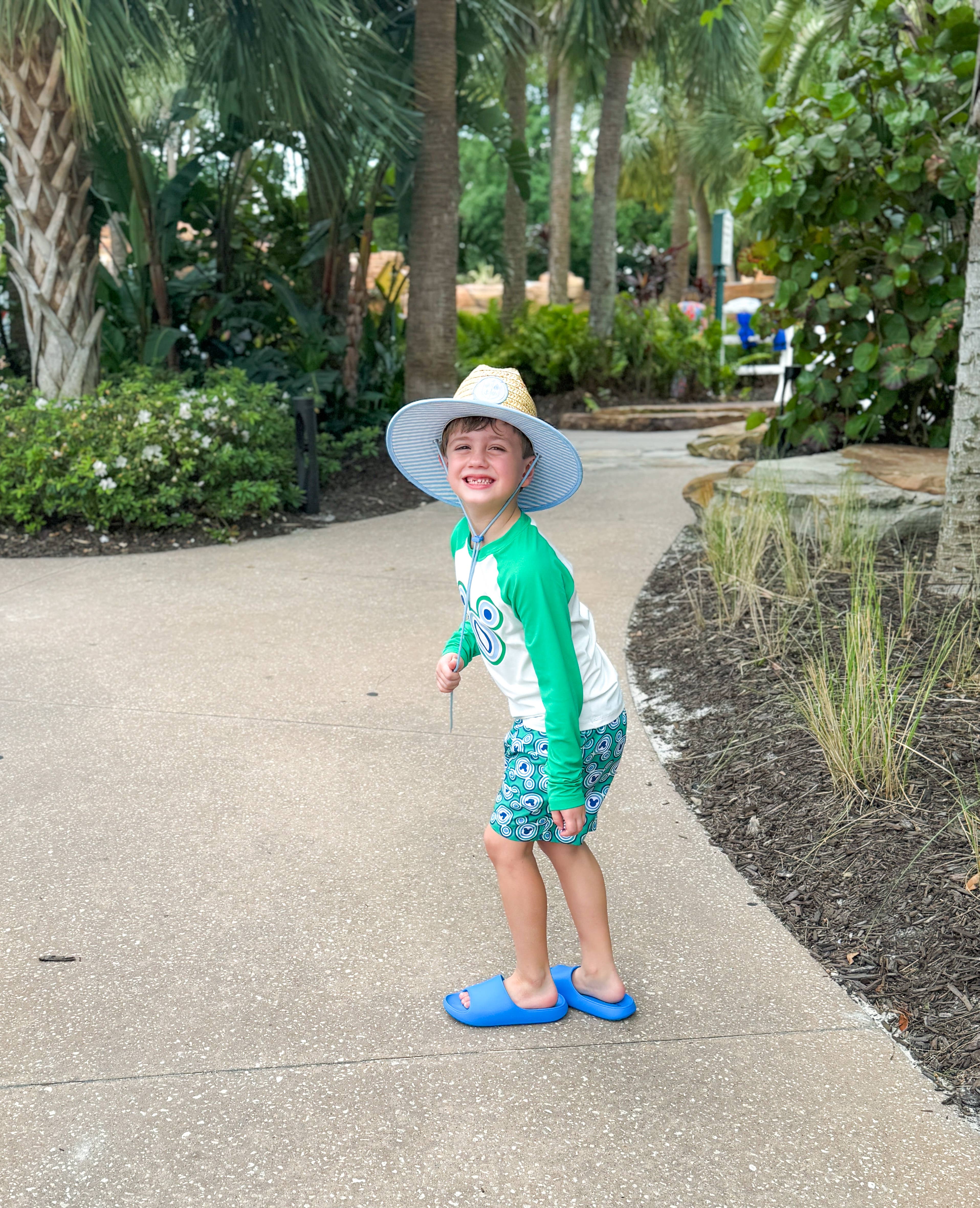 Bits & Bows - Wholesale Sun Hat - Kids - Lifeguard Hat, Blue (Youth)1