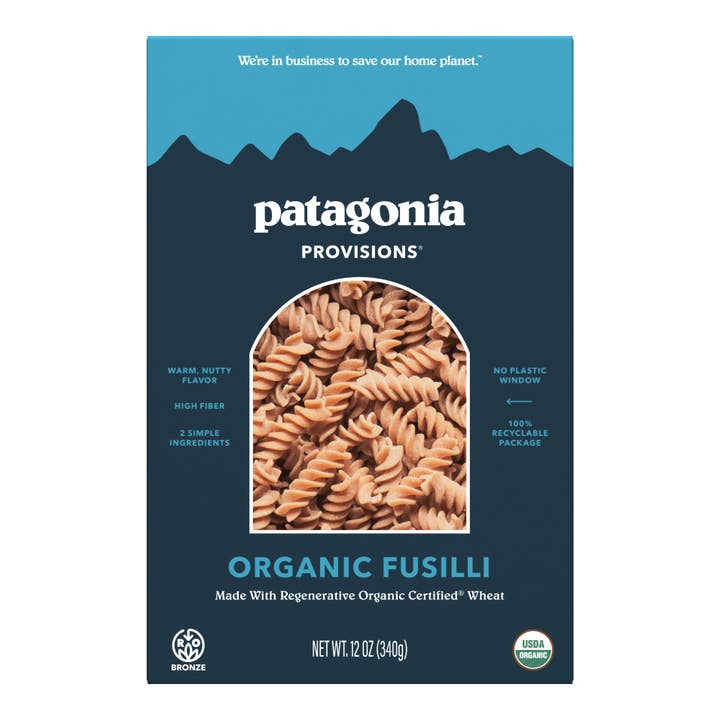 Patagonia Provisions - Wholesale Pasta - Organic Fusilli Pasta (12 oz box)1
