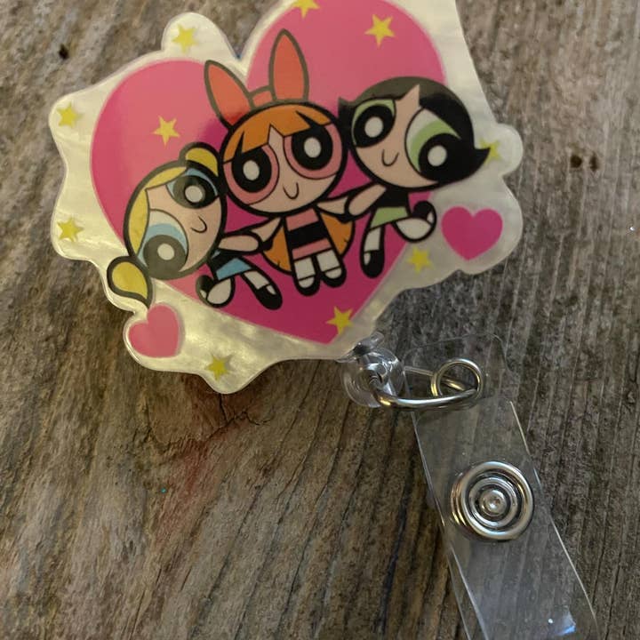 The Wild Poppy - Wholesale Badge Accessory - Women's - Badge Reel Powerpuff