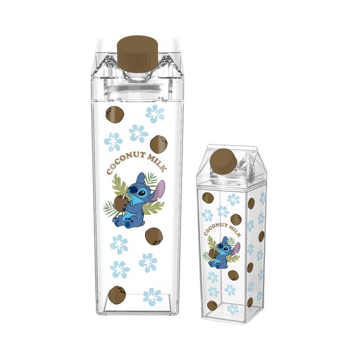 Lilo and Stitch Coconuts 16.2oz. Plastic Milk Carton Bottle for wholesale by Silver Buffalo