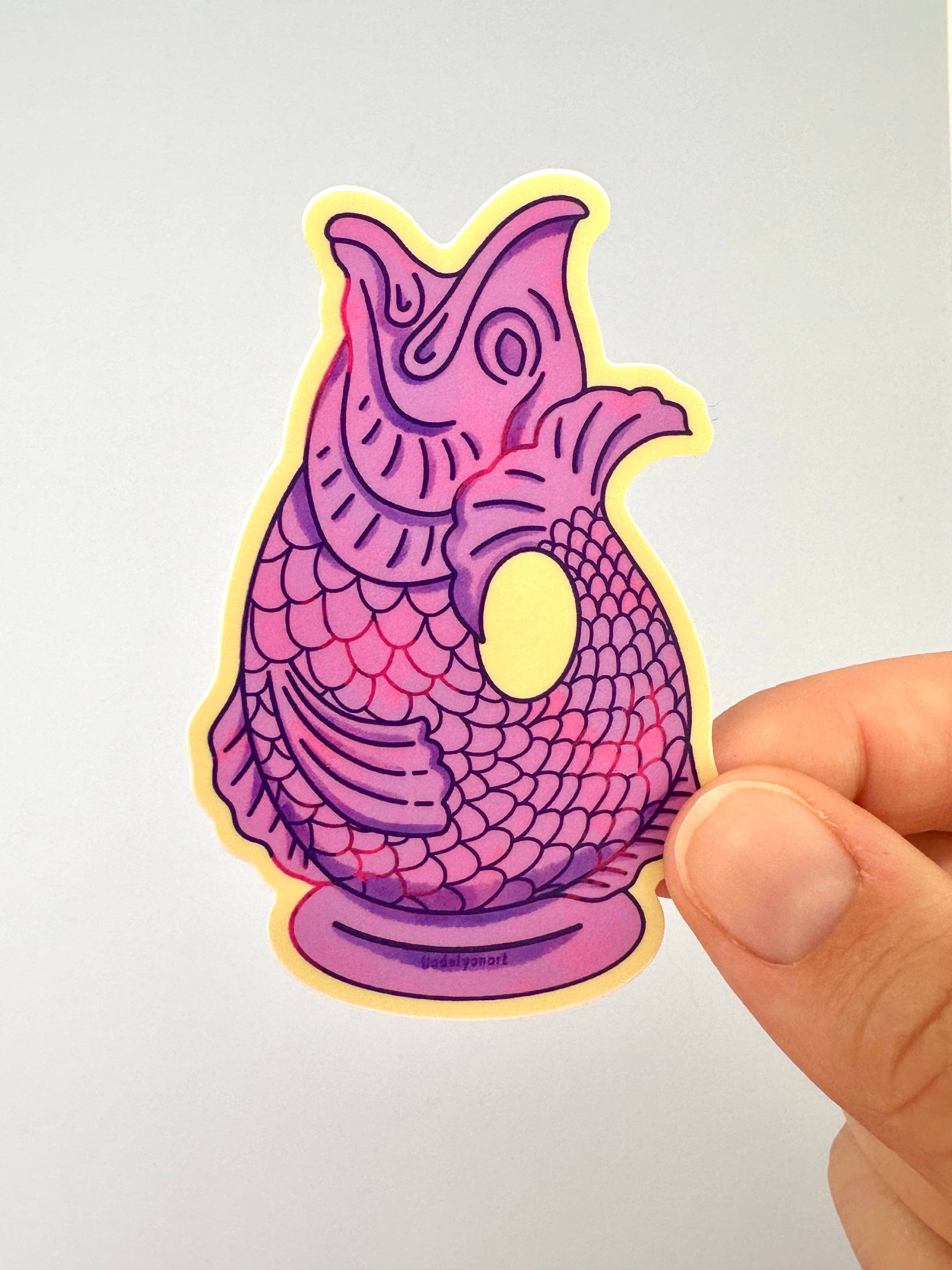 liadelyonart - Wholesale Sticker - Gluggle Jug Vinyl Sticker, 3x2in10