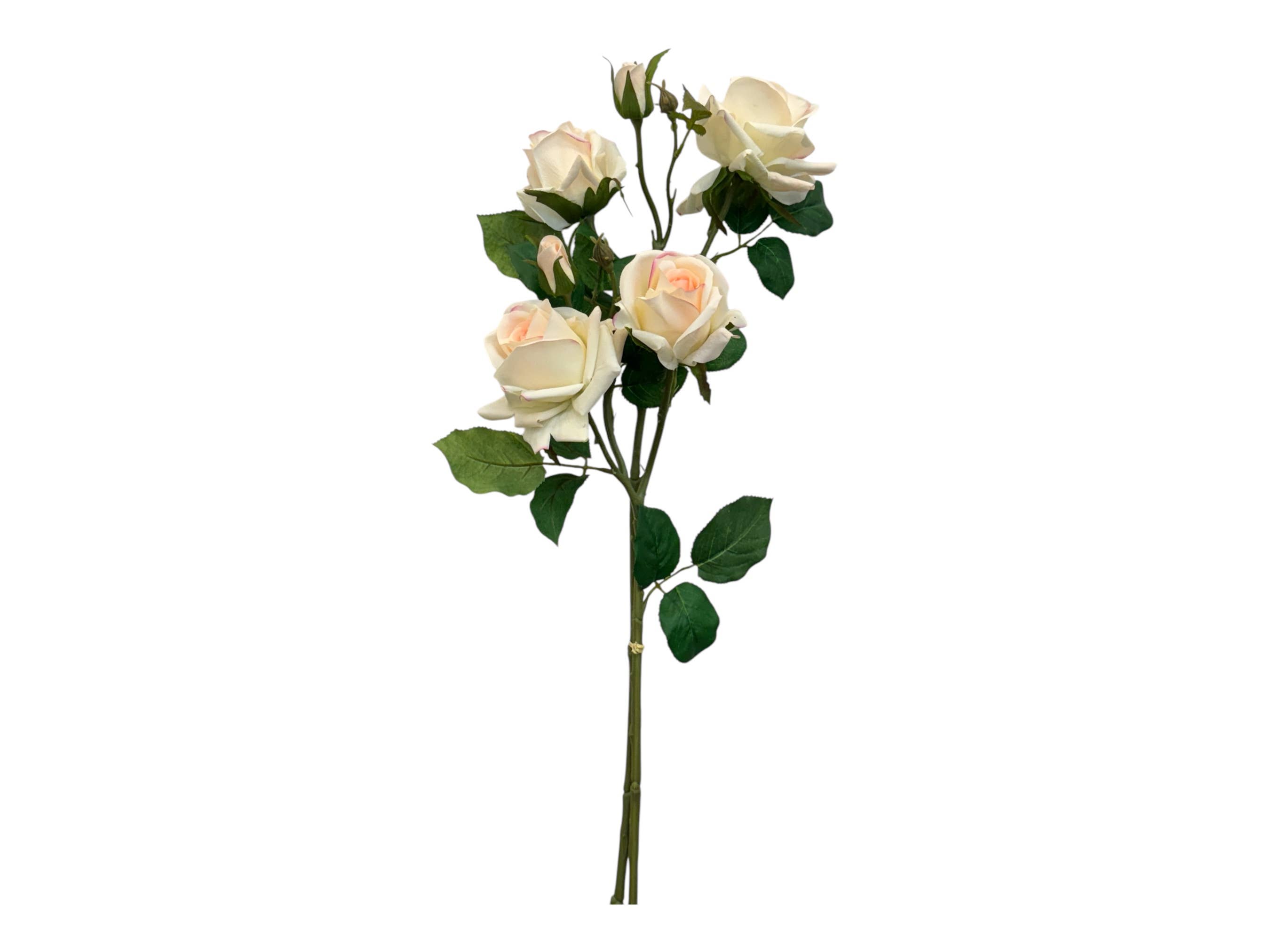 Angel Isabella - Wholesale Artificial Flowers - 28.75"-Ultra Realistic-Real Touch Rose Stem with 6 Flowers0