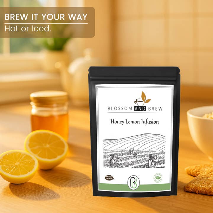 Blossom & Brew - Wholesale Loose Tea - Green Tea- Honey Lemon Infusion, Bright & Refreshing4