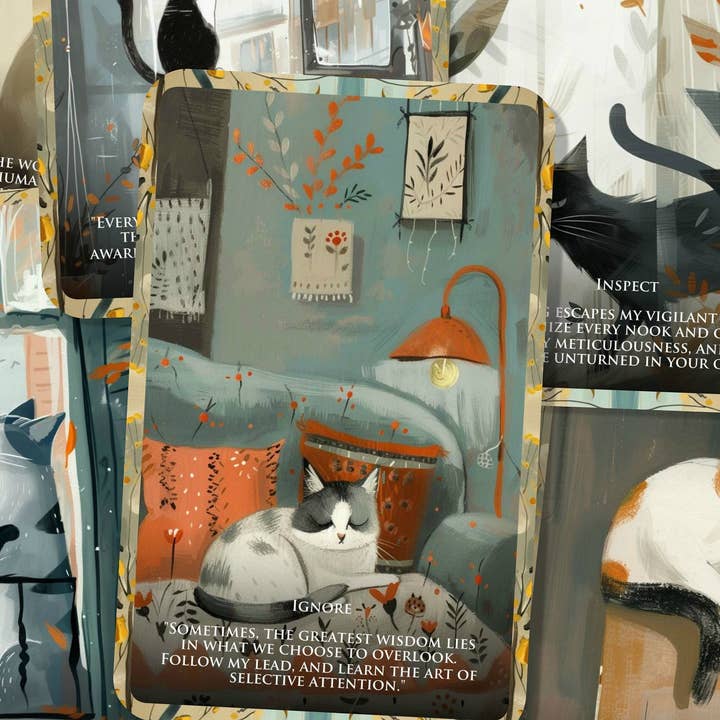 Ibiza Tarot USA - Wholesale Tarot Cards - Nine Lives Oracle - Secrets of the Cat - The simplicity of a cat's life with the complexity of human emotions