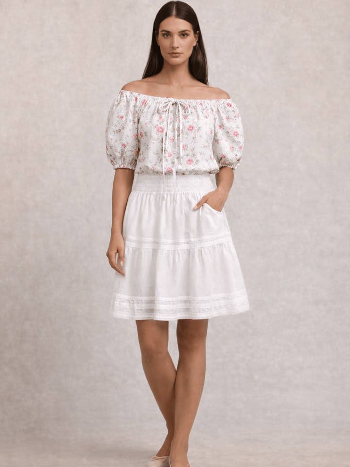 The Wrenley Blouse – Vintage Floral Romance for Everyday Beauty for wholesale by Wendi’s Good Things Market