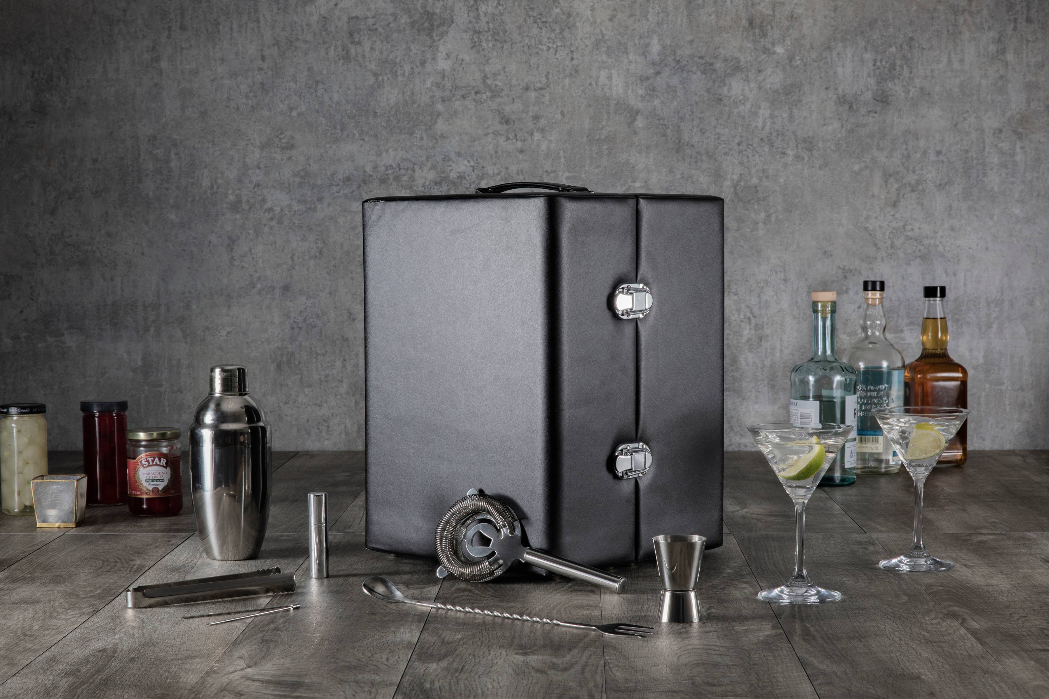 Picnic Time Family of Brands - Wholesale Bar Tool - Manhattan Cocktail Case, (Black)9