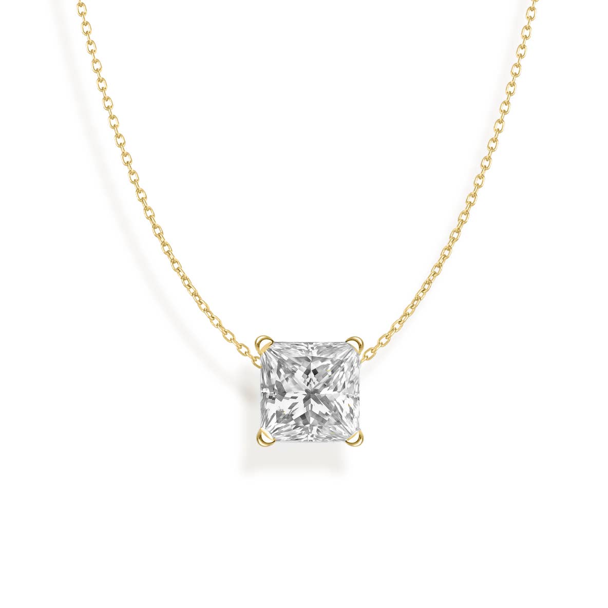 Maya J - Vente Colliers à pendentif - Collier Solitaire en Or 14K avec Diamant de Laboratoire Certifié6