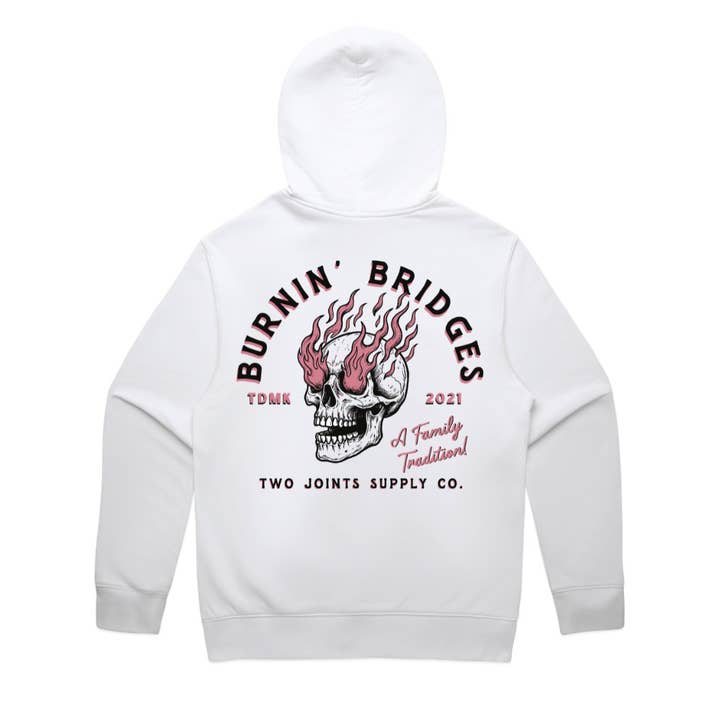 Burnin' Bridges - Premium Hoodie for wholesale by Two Joints Surf Co.