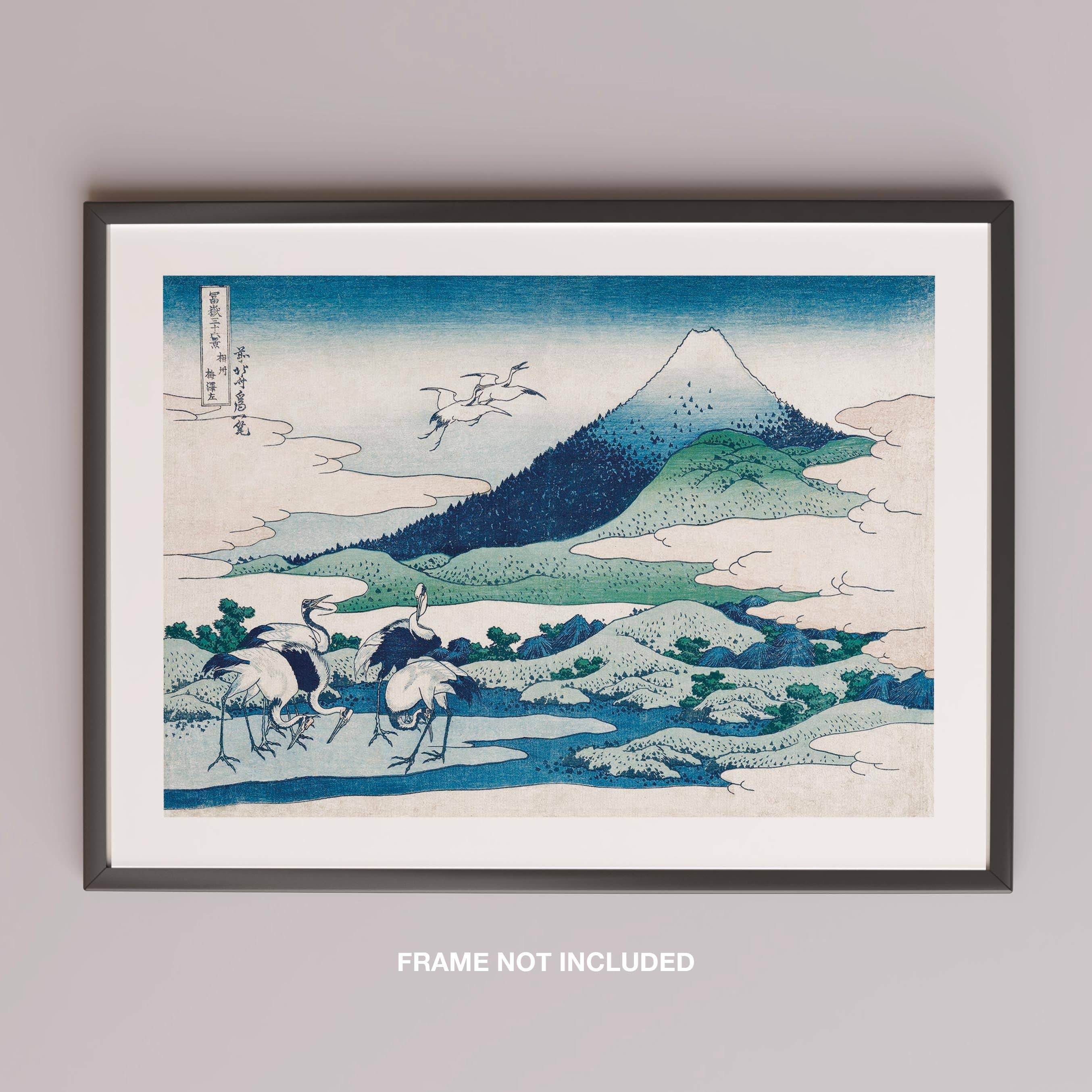 House Prints - Wholesale Art Print - Umezawa Manor in Sagami Province - Katsushika Hokusai - Rolled Poster Wall Art Print5