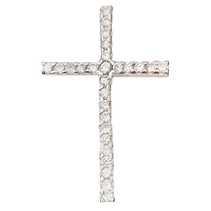 Croce tutta zirconia cubica 46 mm per la vendita all'ingrosso da parte di CLANDELA