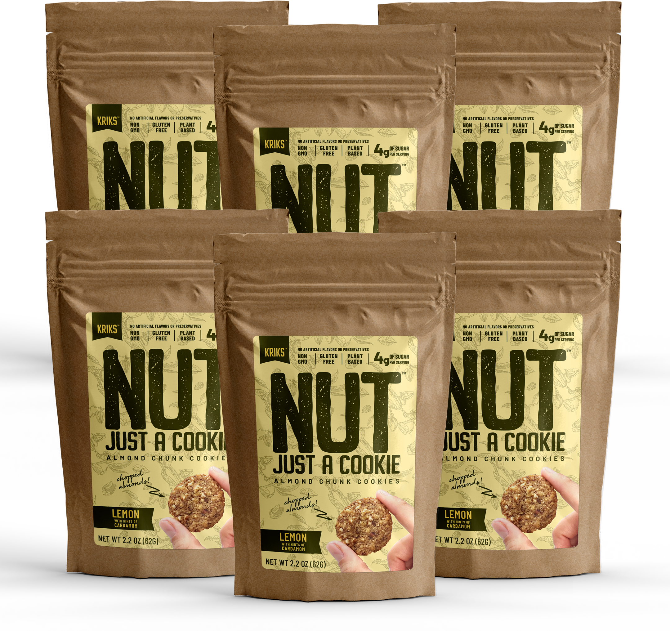 Nut Just a Cookie - Wholesale Cookie - Nut Just A Cookie  Lemon Cardamom 2.2oz4