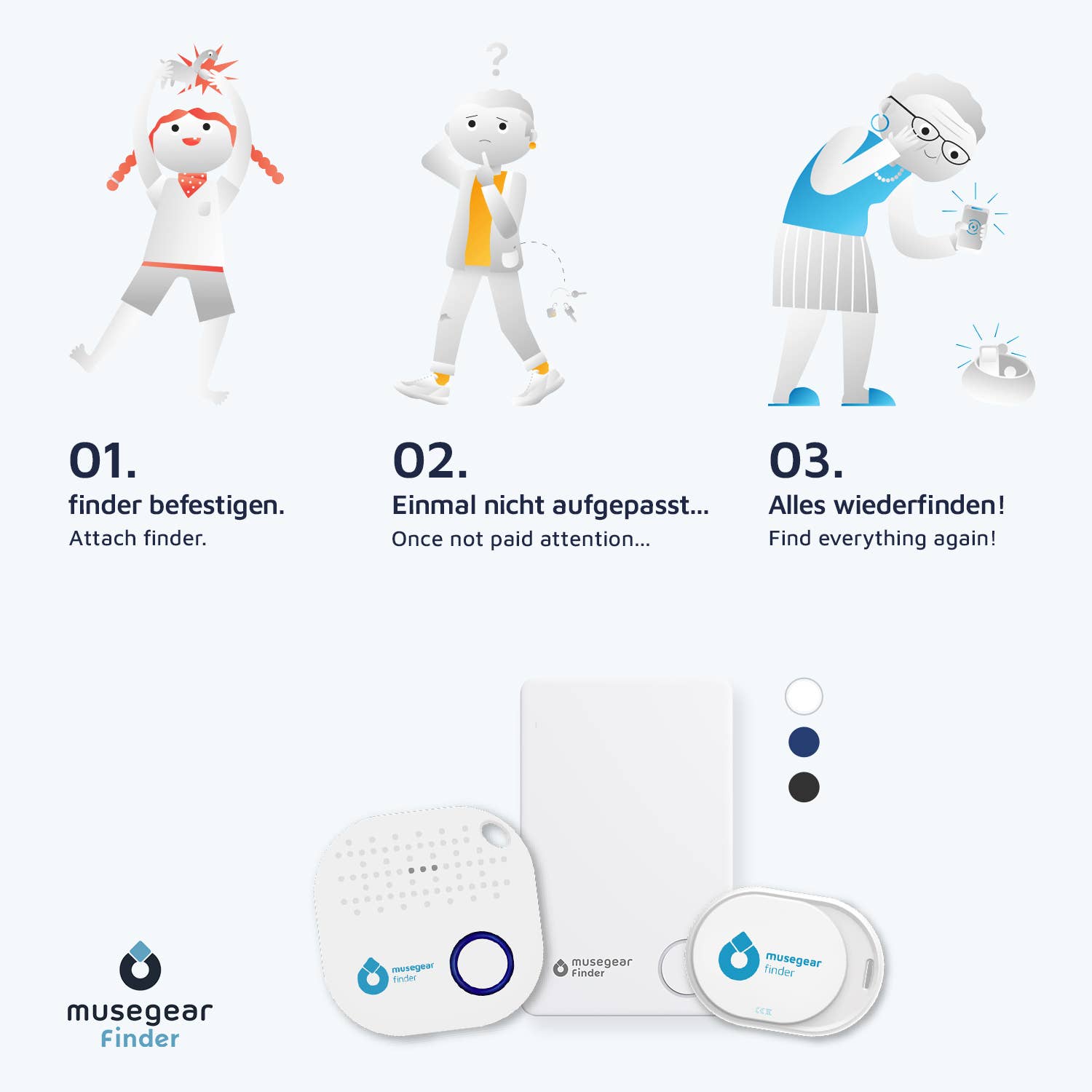 MS kajak7 UG - Wholesale Keychain - Unisex - Musegear key finder mini with app from Germany6