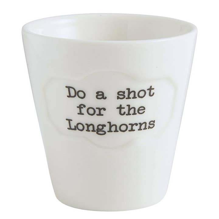 Longhorns Shot Glass - Set of 12 for wholesale by 47th & Main (Creative Brands)