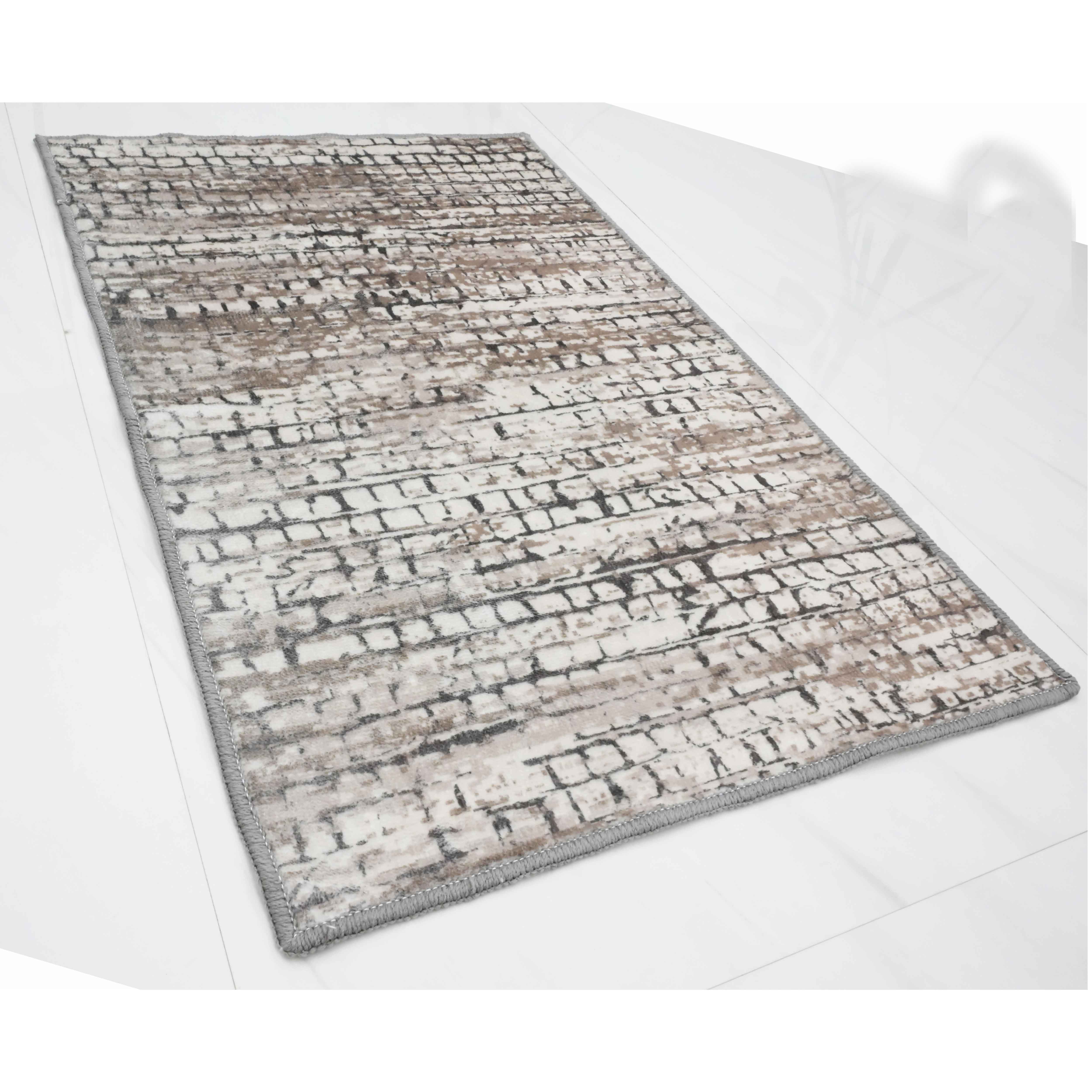 Bed Bath Fashions - Wholesale Area Rug - Bibb Home Washable Flannel Printed Accent Rug with Latex Bac43