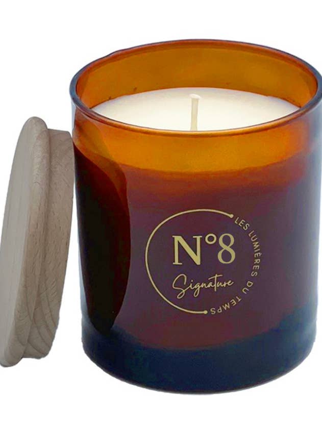 Signature Candle 290 Gr No.8 First Glimmers for wholesale by Les Lumières du Temps