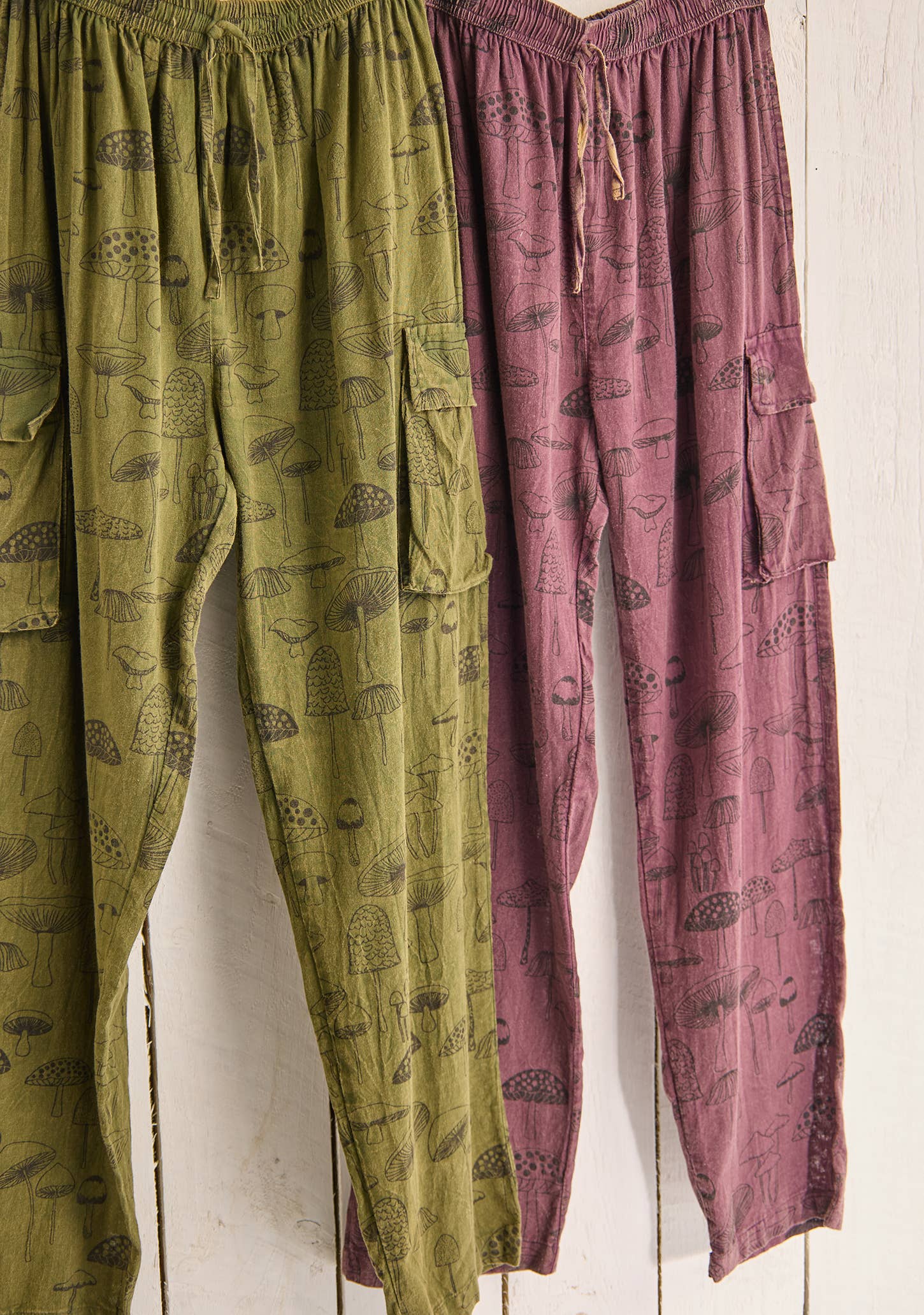 Namaste - Wholesale Pants - Women's - Mushroom Cargo Trousers7