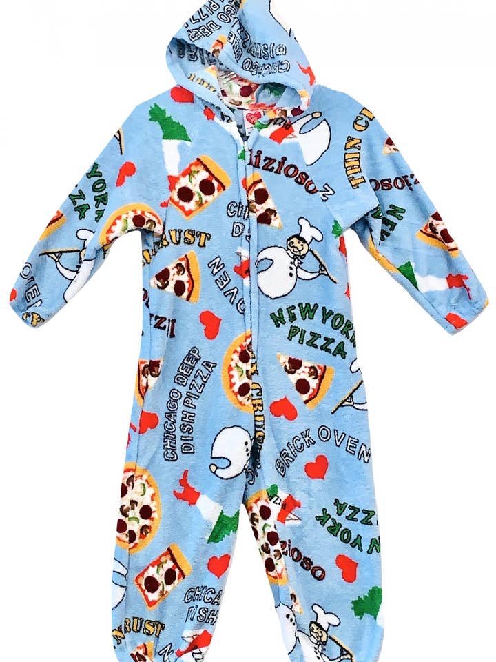 Flauschiger Pizza-Zeit-Strampler für den Großhandel von Made With Love & Kisses
