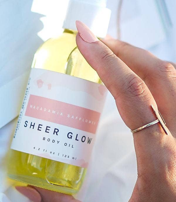 London Grant Co. - Wholesale Bath/Body Oil - Macadamia Safflower Sheer Glow Body Oil - Travel Mini (2oz)3