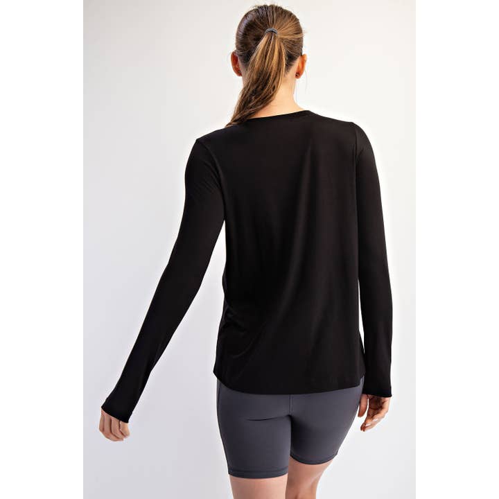 Rae Mode - Wholesale Lounge Top - Women's - VISCOSE MODAL LONG SLEEVE TOP