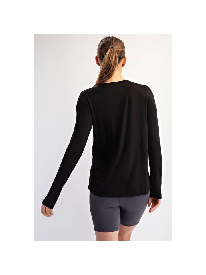 Rae Mode - Wholesale Lounge Top - Women's - VISCOSE MODAL LONG SLEEVE TOP1