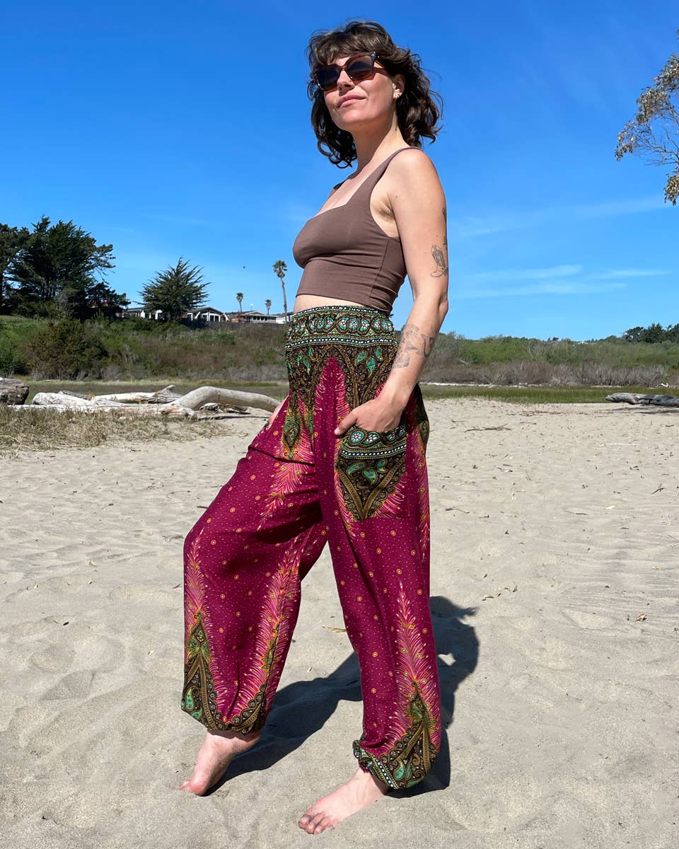 Zig Zag Asian Collection - Wholesale Pants - Women's - Peacock Pants5