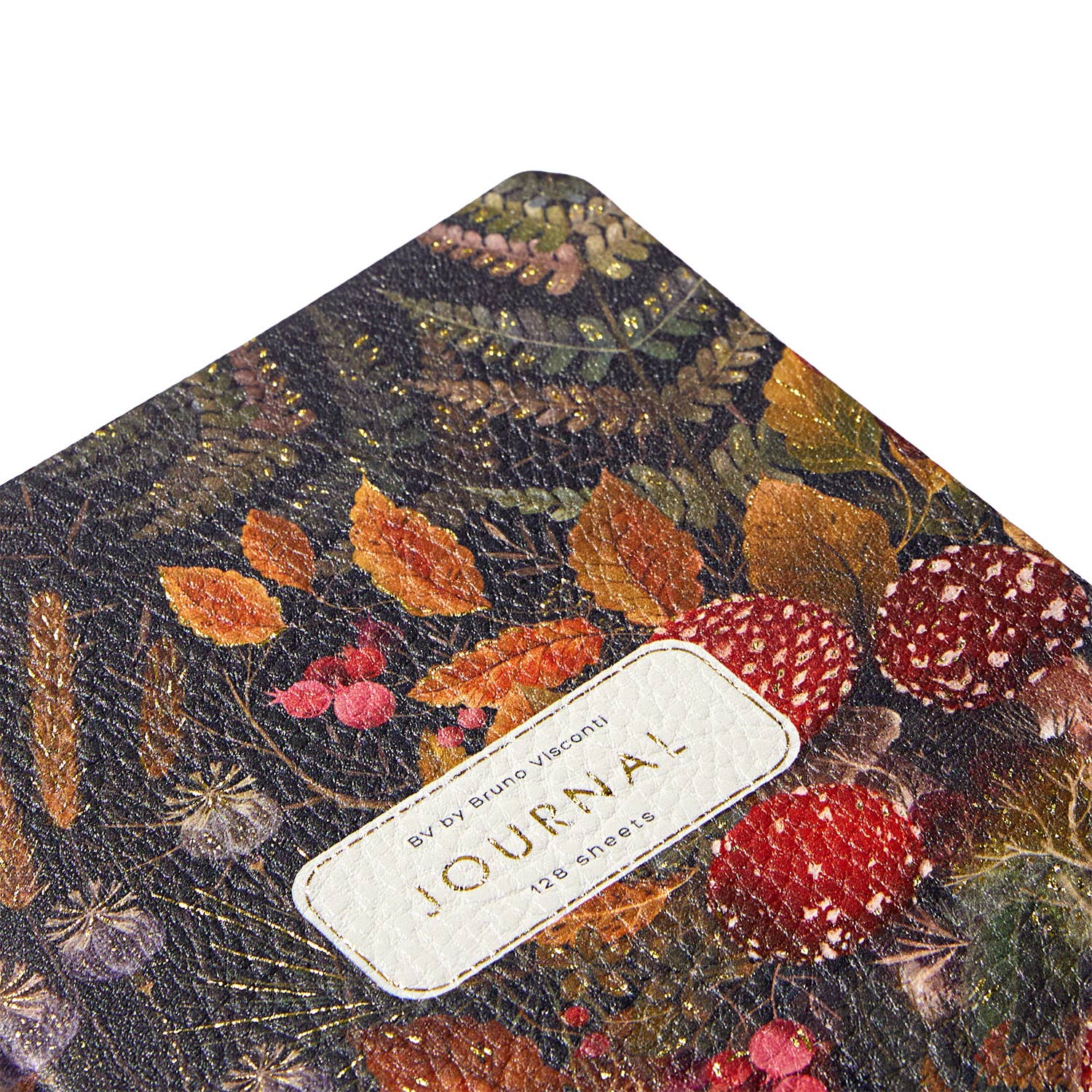 BV by Bruno Visconti - Wholesale Planner - A5 Vegan Leather Daily Planner - Forest Mushrooms1