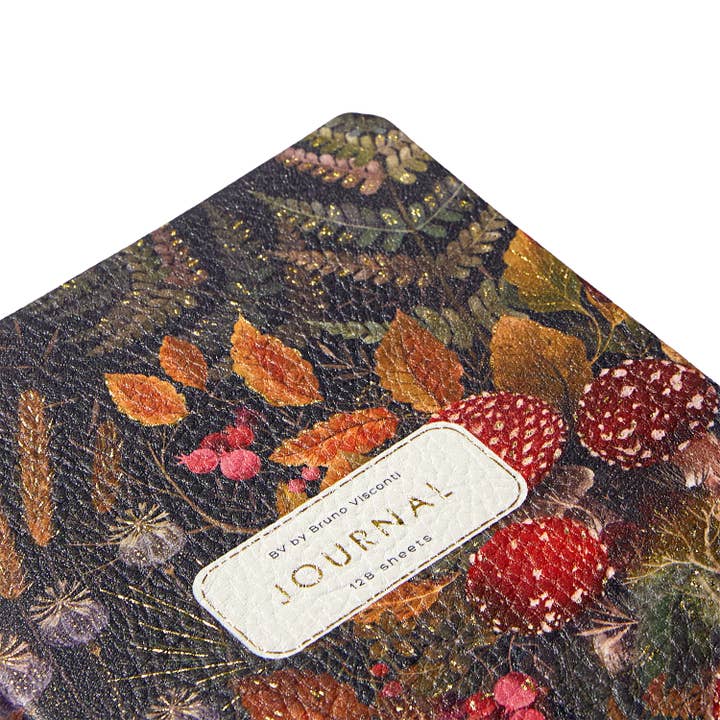BV by Bruno Visconti - Wholesale Planner - A5 Vegan Leather Daily Planner - Forest Mushrooms1