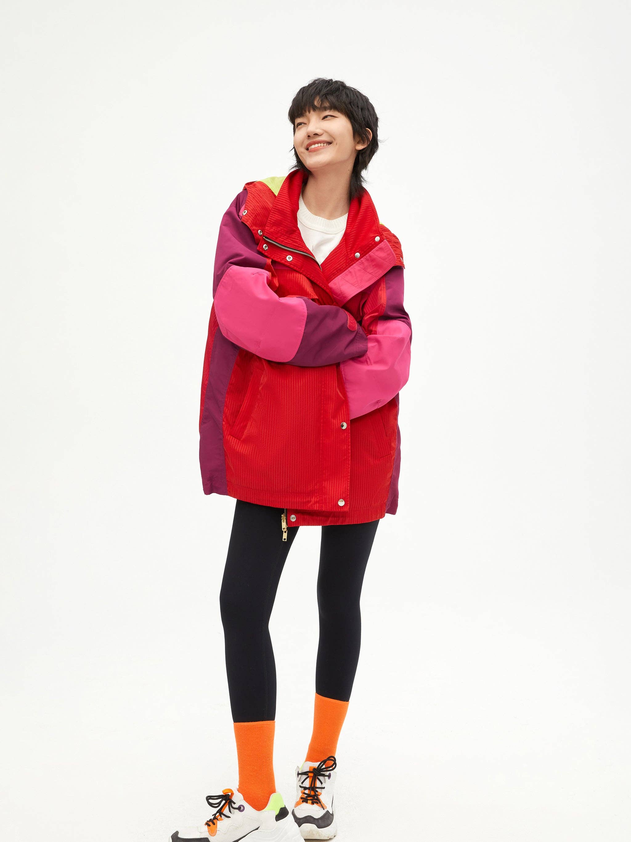Urlazh - Wholesale Jacket - Women's - Vintage Colorblock Jacket3