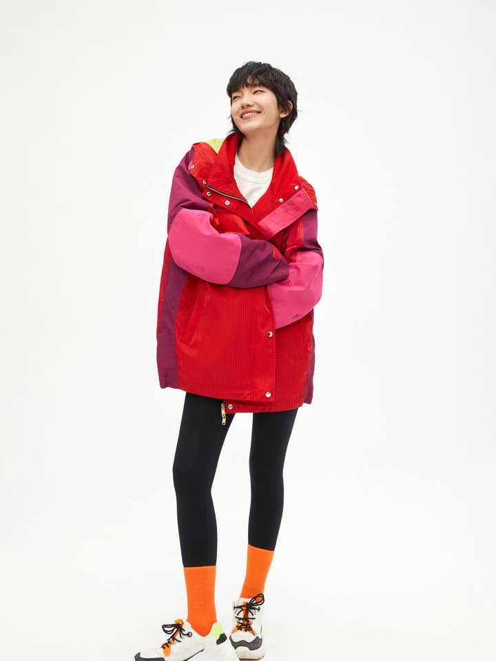 Urlazh - Wholesale Jacket - Women's - Vintage Colorblock Jacket3
