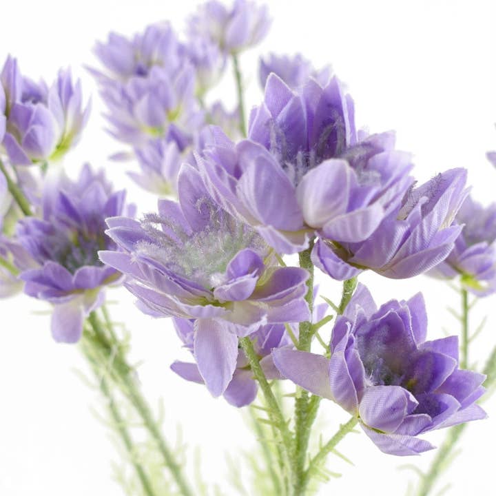 Leaf Design UK LTD - Wholesale Artificial Flowers - Pack 6x Artificial Flowers Purple Starflower Stem