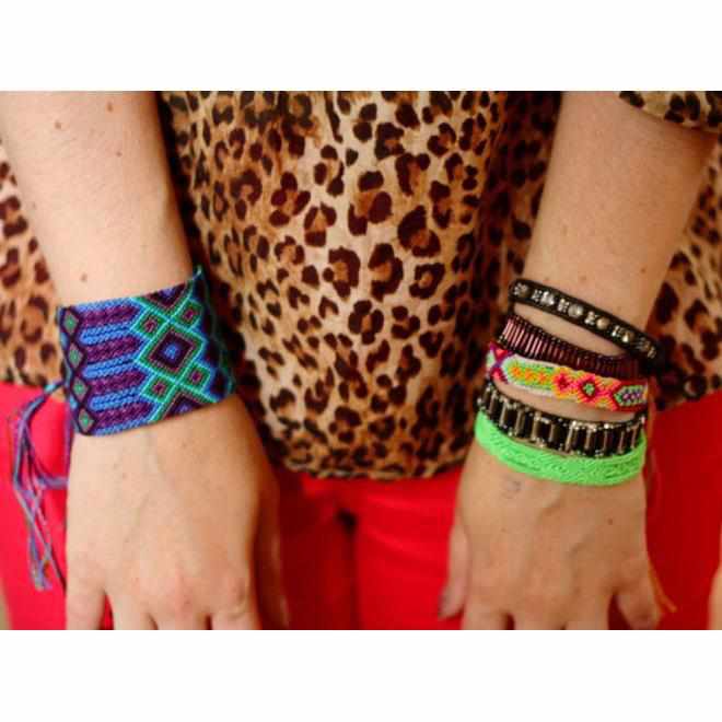 Lumily – wholesale Vävt/flätat armband – Vänskapsarmband i boho-stil med vävt mönster (4 storlekar) – Mexico19