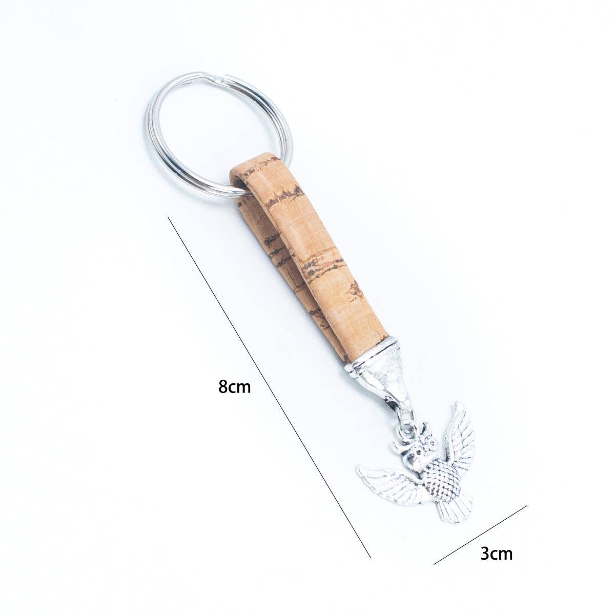 Meninas Bonitas Cork – wholesale Keychain – Unisex – cork with pendant Simple style handmade keychain I-013-MIX-10