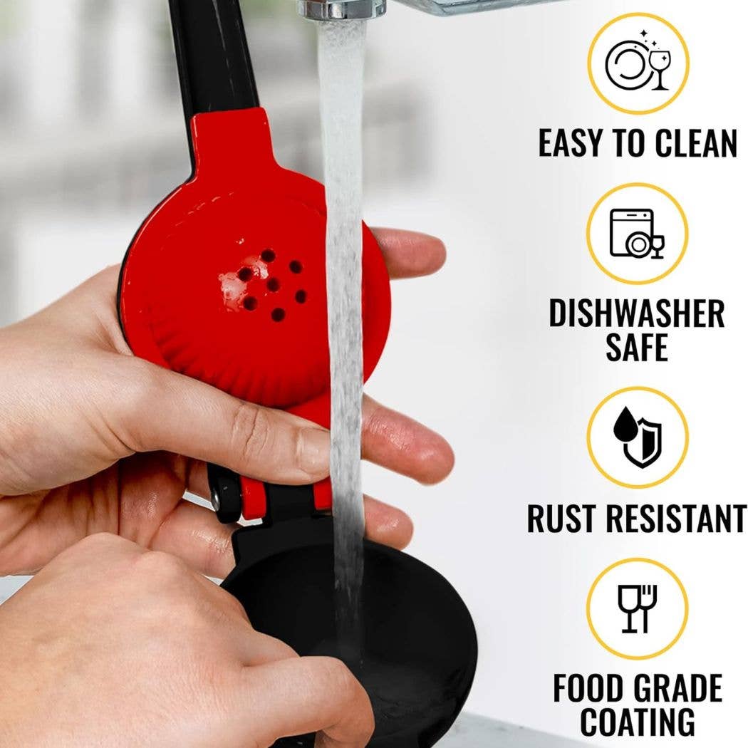 Zulay Kitchen - Venta al por mayor Exprimidores - Exprimidor de limón y lima 2 en 1 de metal, exprimidor manual12