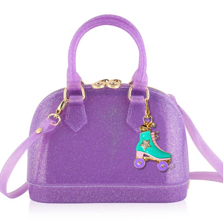 Carrying Kind - Wholesale Crossbody Bag - Kids - Cate Purple Sparkle: Charming Addition8
