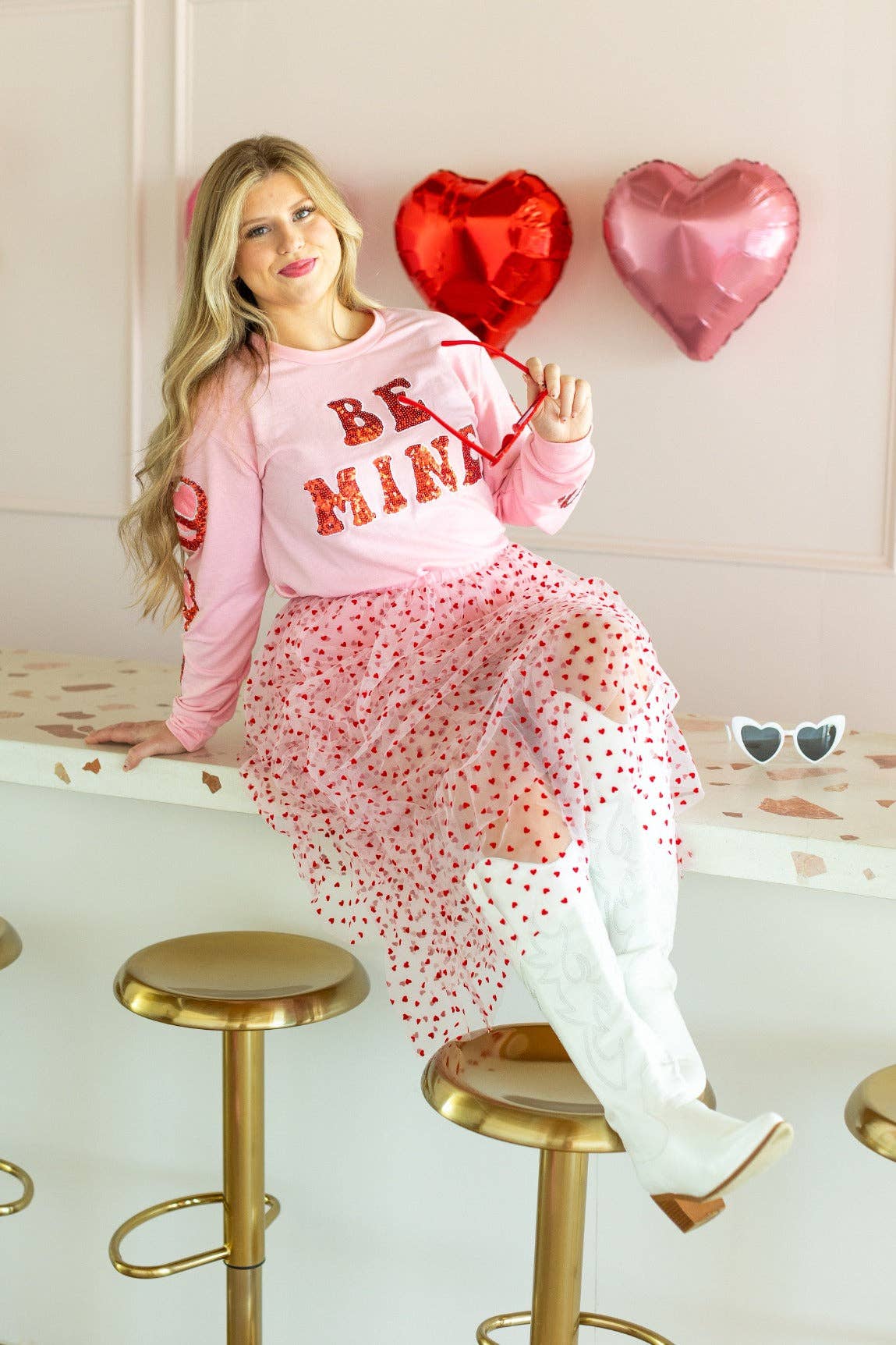 Be Mine Pink Sweatshirt for wholesale on Faire9