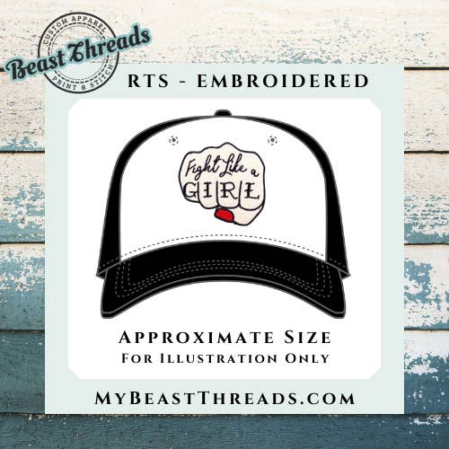 Beast Threads LLC - Wholesale Patch - Fight Like a Girl Embroidered Patch - RTS1