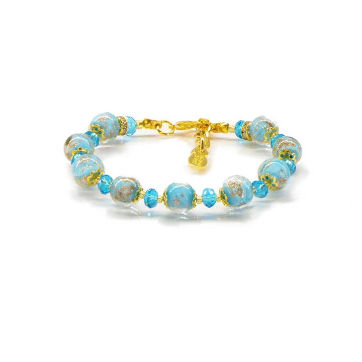 ALBATROS S.R.L. - Wholesale Beaded Bracelet - ROSE bracelet in Murano glass beads fashion gift idea elegant jewelry2