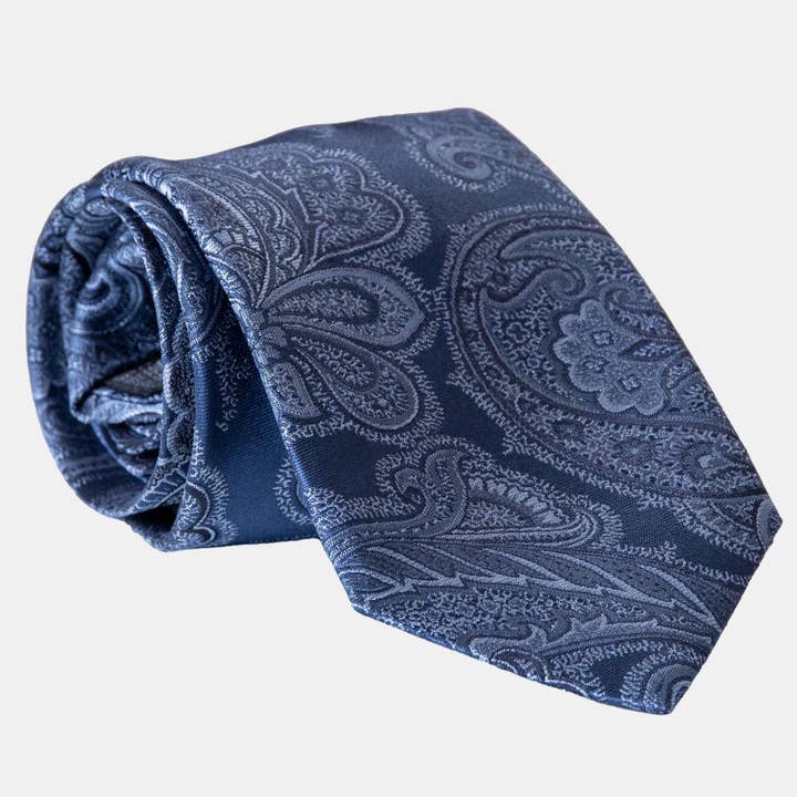 Cortina - Silk Jacquard Tie - Royal Blue (XL) for wholesale by Elizabetta Made in Italy USA